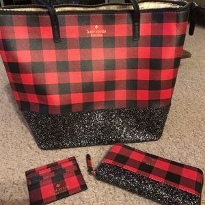 Kate Spade holiday tote set